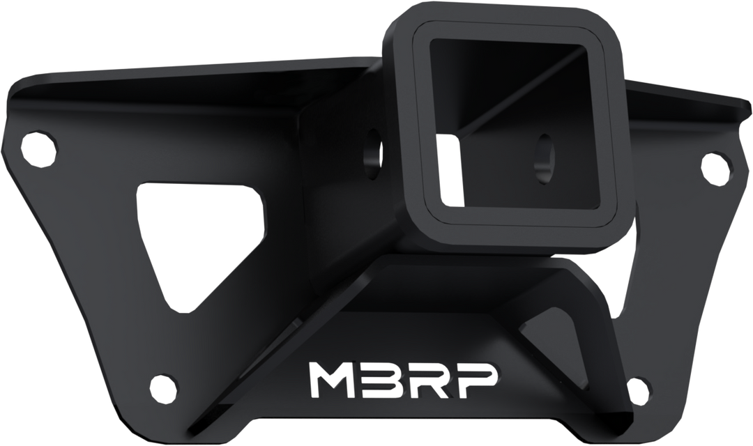 MBRP 20-24 Polaris Scrambler XP 1000 Black-Coated 2" Hitch Receiver Assembly HT-9534