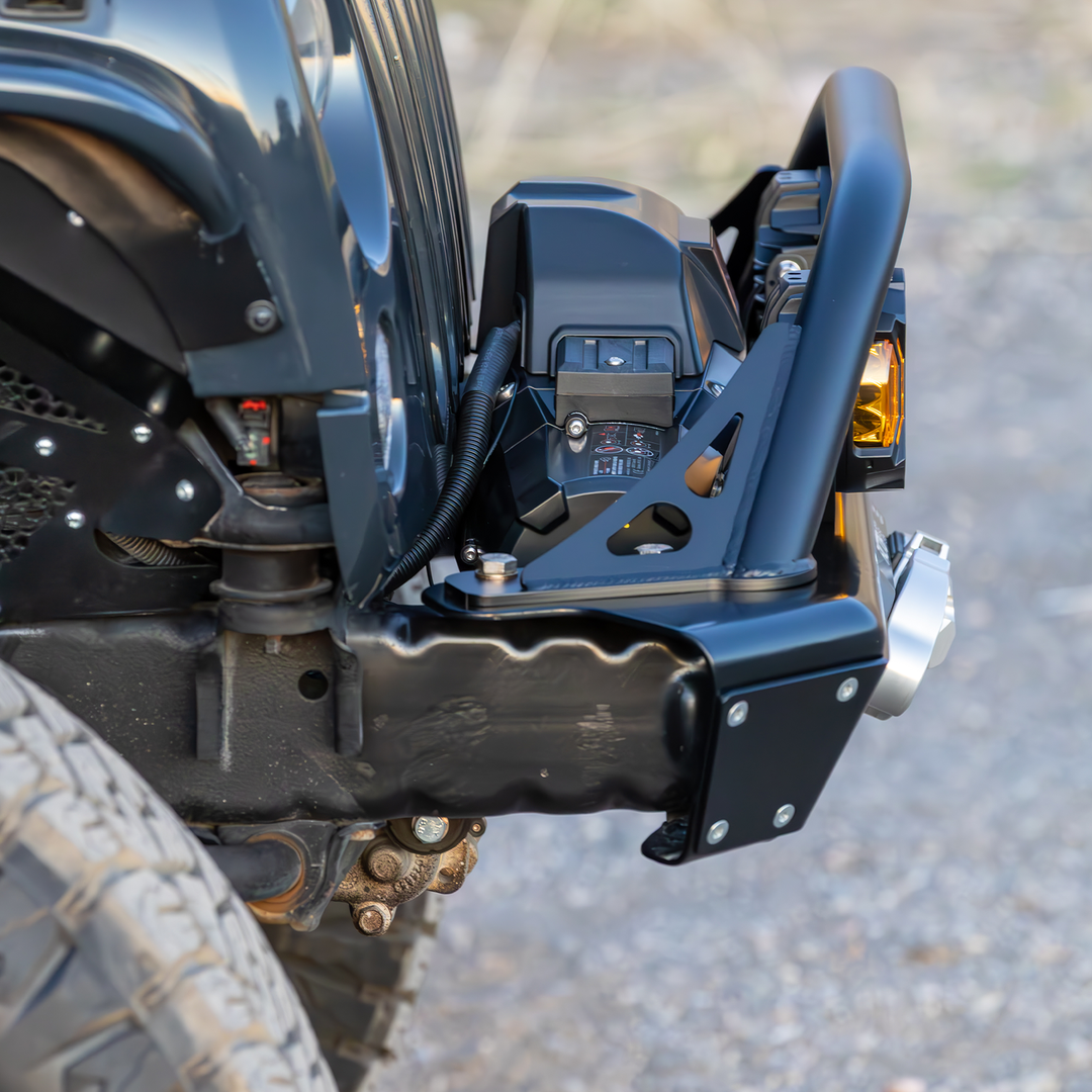 Savvy Front Bumper with Hoop (Legacy 6061 Aluminum) - 2007-2018 Jeep JK/JKU