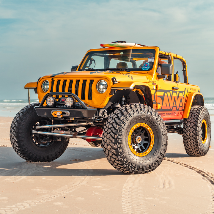 Savvy Front Bumper with Hoop (Legacy 6061 Aluminum) - 2018-2026 Jeep JL/JLU/JT