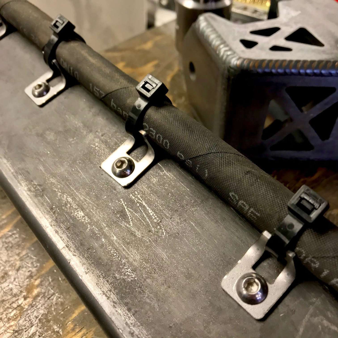TMR Customs Stainless Steel Bolt On Zip Tie Tab/Cable Tie Tab - 50 Pack