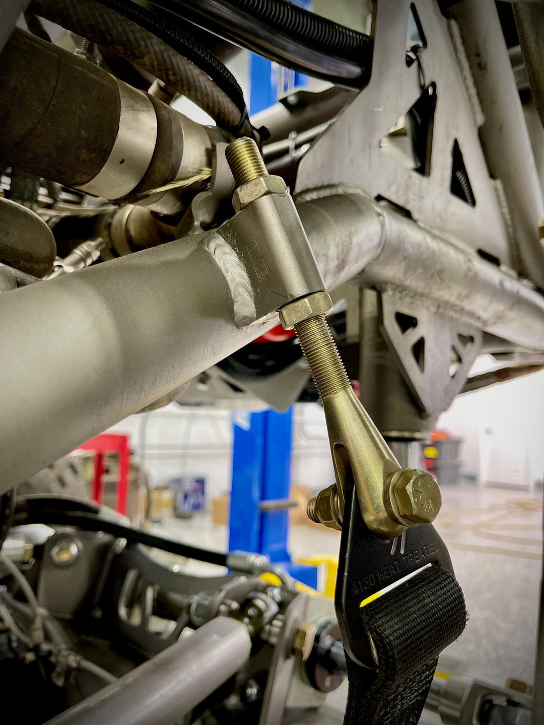 TMR Customs Limit Strap Clevis & Weld Block - Round Tube - Single Strap