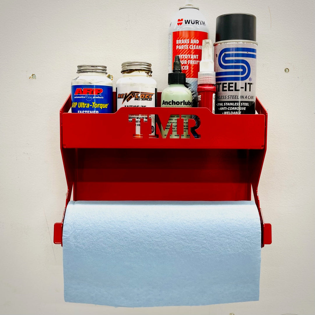 TMR Customs PAPER TOWEL HOLDER WITH SHELF