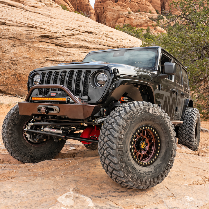 Savvy Front Bumper with Hoop (Aluminum Krawler Lite) - 2018-2026 Jeep JL/JLU/JT
