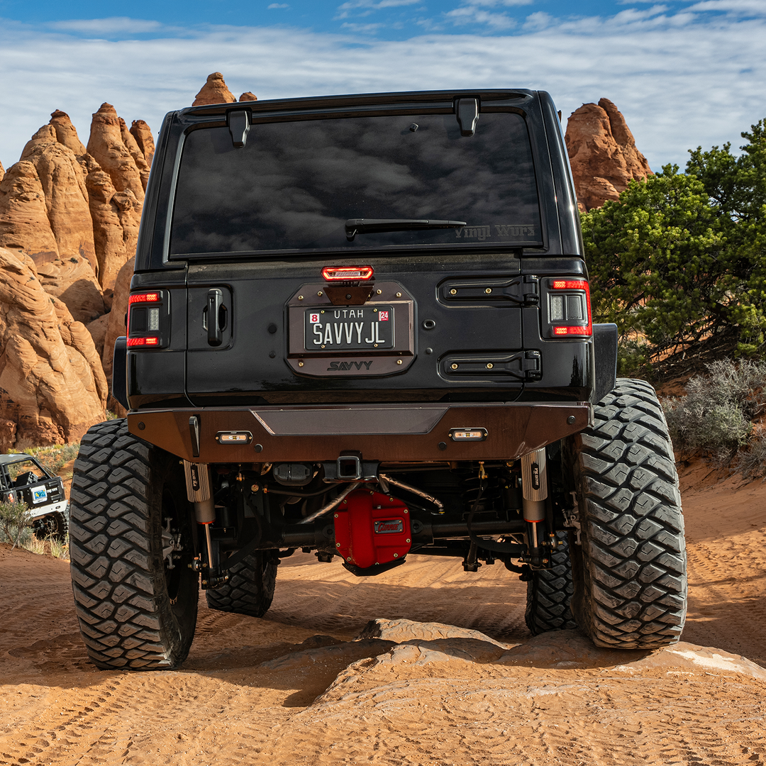 Savvy Rear Bumper Bolt On (Aluminum Krawler Lite) - 2018-2026 Jeep JL/JLU