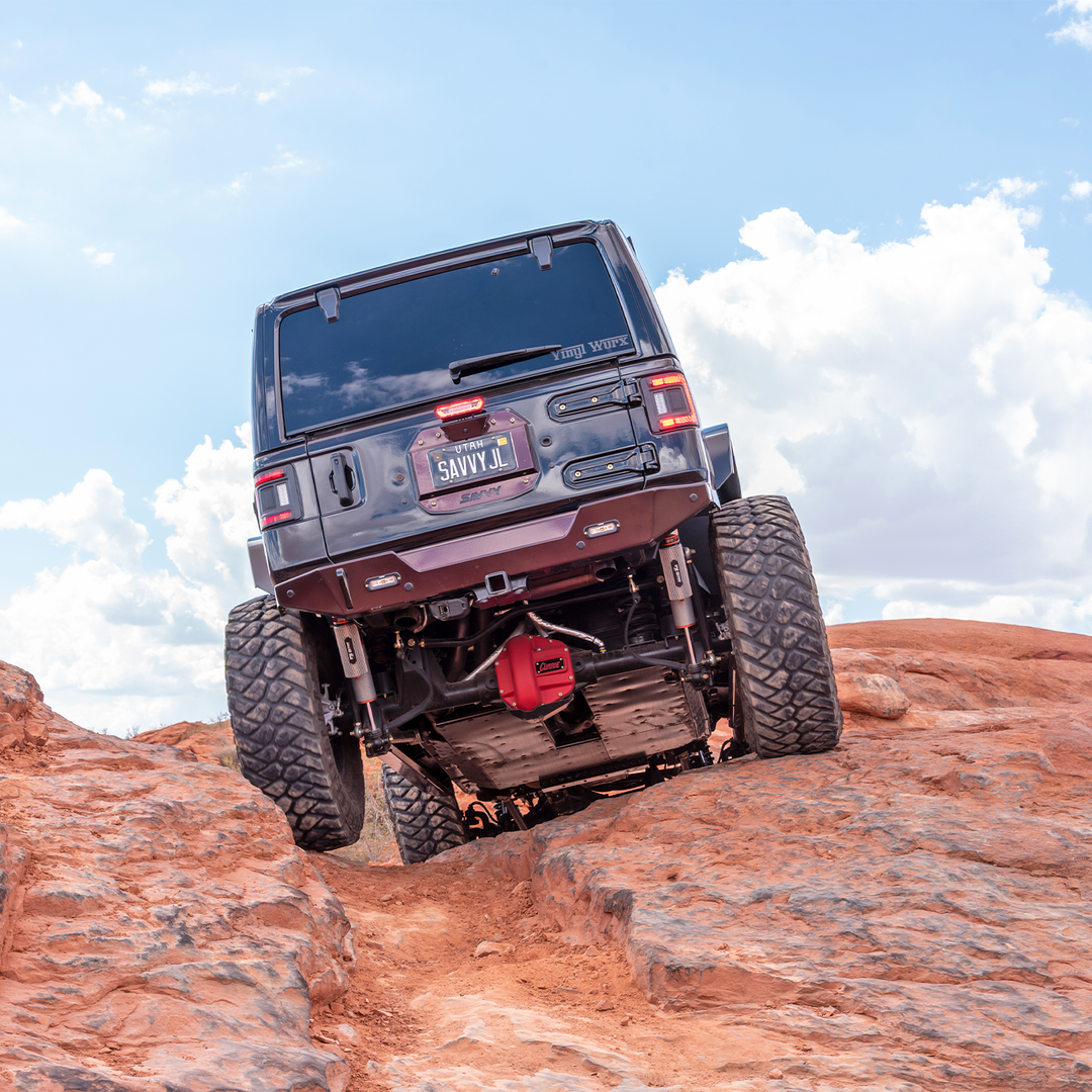 Savvy Rear Bumper Bolt On (Aluminum Krawler Lite) - 2018-2026 Jeep JL/JLU