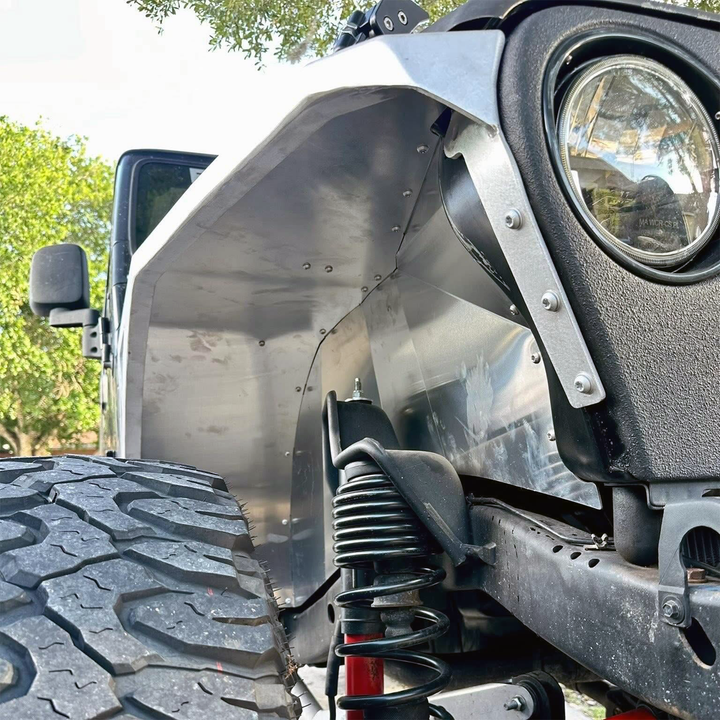 Savvy Front High Line Fenders (Legacy Aluminum) - 1997-2006 Jeep TJ/LJ