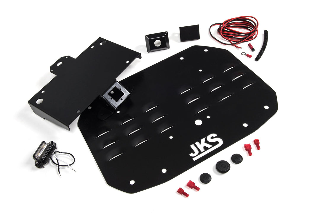Tailgate Vent Cover with License Plate and Camera Mount Wrangler JL JKS Manufacturing JKS8215