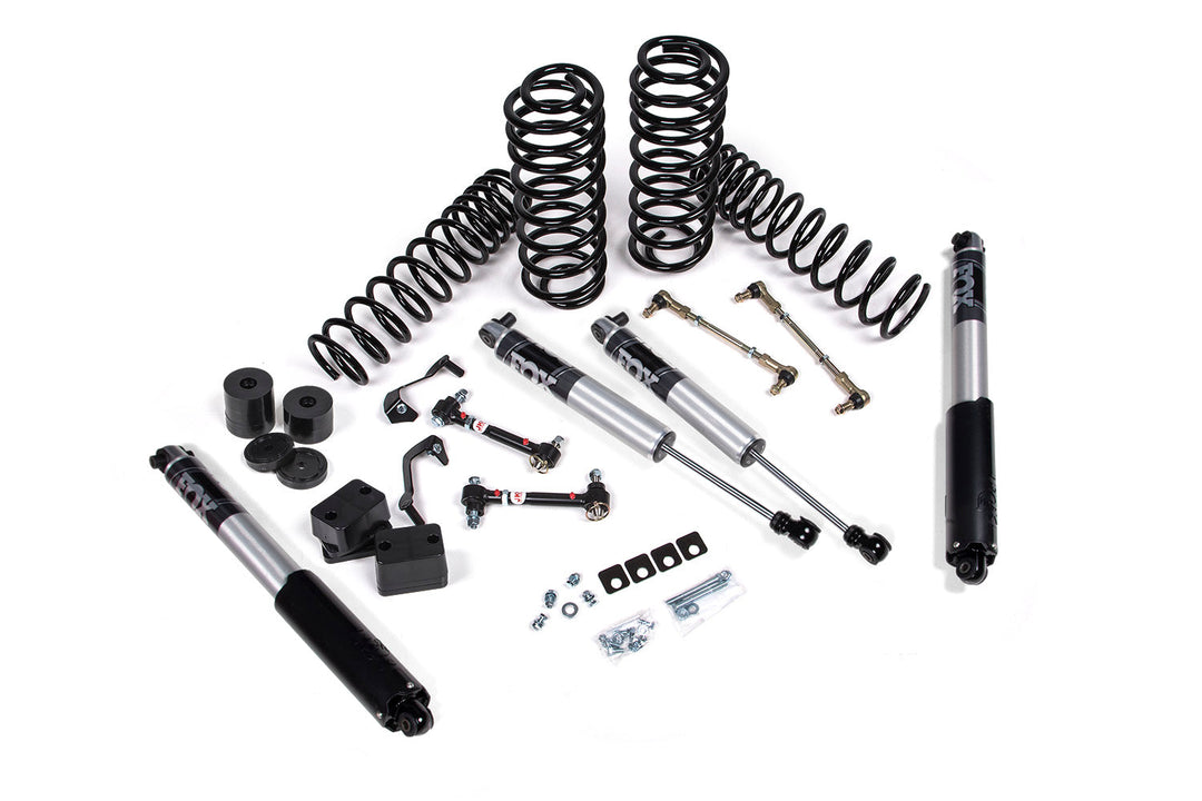 2018-2027 Jeep Wrangler JL J-Spec 1.5 Inch Lift Kit with FOX 2.5 IFP Performance Series Shocks Stock Front Lower Control Arms | JKS JSPEC155PS
