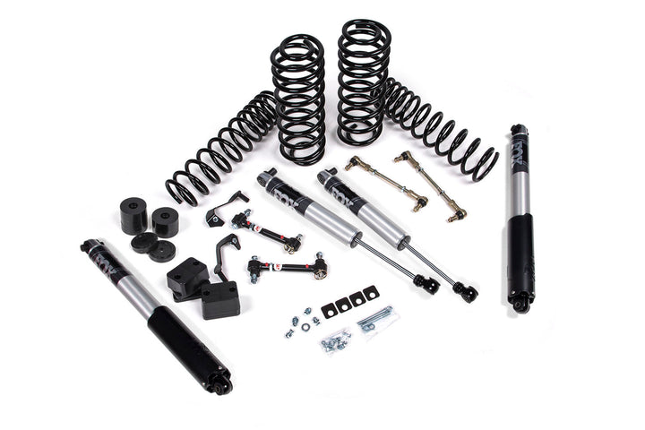 2018-2027 Jeep Wrangler JL J-Spec 1.5 Inch Lift Kit with FOX 2.5 IFP Performance Series Shocks Stock Front Lower Control Arms | JKS JSPEC155PS