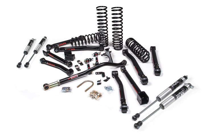 2018-2027 Jeep Wrangler JL J-Krawl 3 Inch Lift Kit 2 Door with FOX 2.0 Performance Series Shocks Heavy Duty Rate Coils Flex End Control Arms | JKS JSPEC148KFP