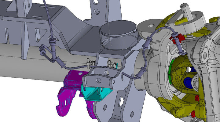 TMR Customs JK, JL, JT 1 TON Axle Swap Truss - Front Dana 60