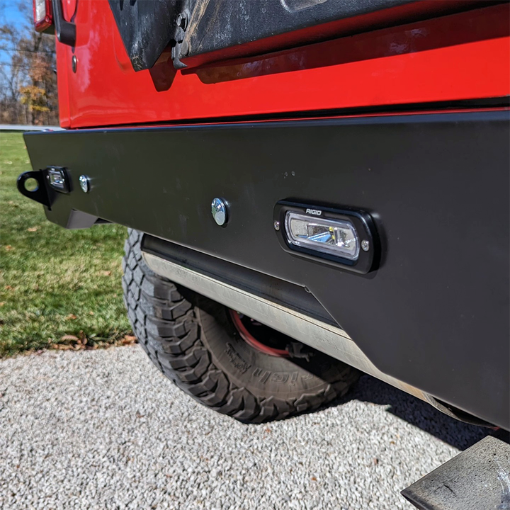 Savvy High Clearance Rear Bumper (Aluminum Krawler Lite) - 2007-2018 Jeep JK/JKU
