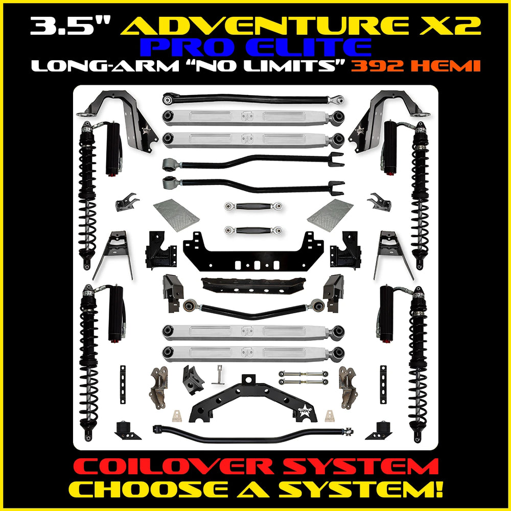 Rock Krawler 3.5 Inch Adventure X2 Pro Elite No Limits Long Arm System - JLU 392 - photo 2