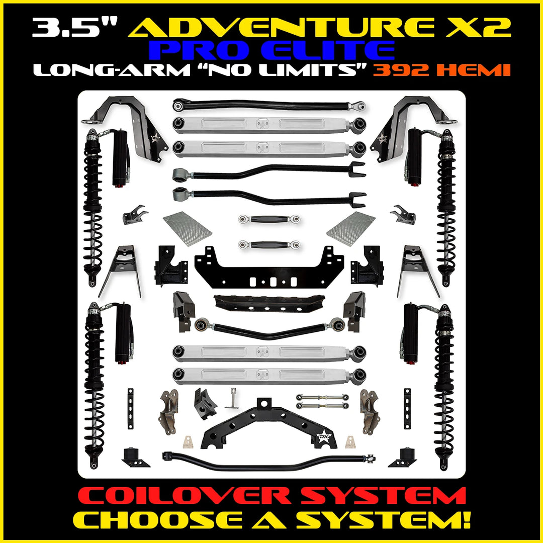 Rock Krawler 3.5 Inch Adventure X2 Pro Elite No Limits Long Arm System - JLU 392 - photo 2