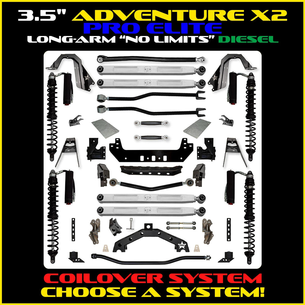 Rock Krawler 3.5 Inch Adventure X2 Pro Elite No Limits Long Arm System - JLU Diesel - photo 2