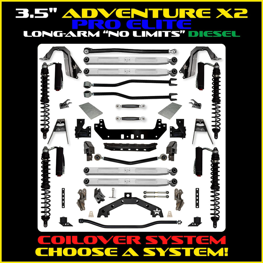 Rock Krawler 3.5 Inch Adventure X2 Pro Elite No Limits Long Arm System - JLU Diesel - photo 2