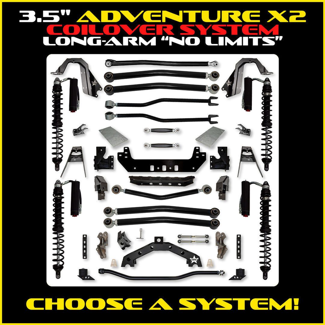 Rock Krawler 3.5 Inch Adventure X2 No Limits Long Arm System - Jeep Wrangler JL 2-Door - photo 2