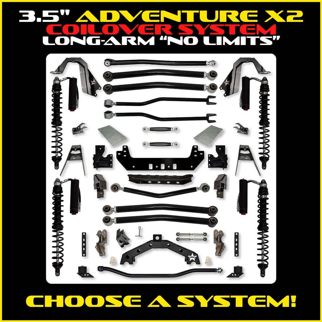 Rock Krawler 3.5 Inch Adventure X2 No Limits Long Arm System - Jeep Wrangler JLU 4-Door - photo 2