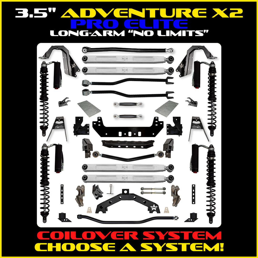 Rock Krawler 3.5 Inch Adventure X2 Pro Elite No Limits Long Arm System - JLU 4-Door - photo 2