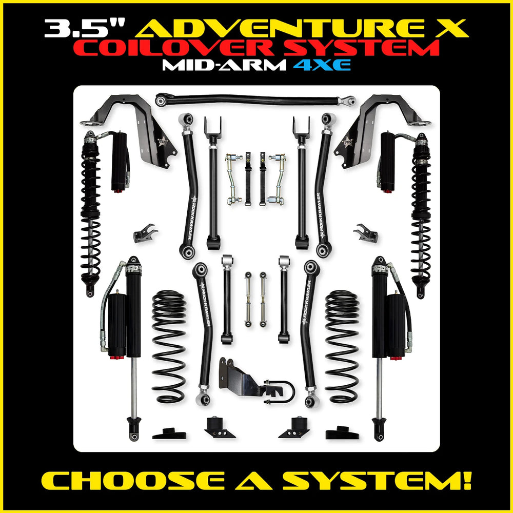 Rock Krawler 3.5 Inch Adventure X Mid-Arm System - Jeep Wrangler JLU 4xe - photo 2