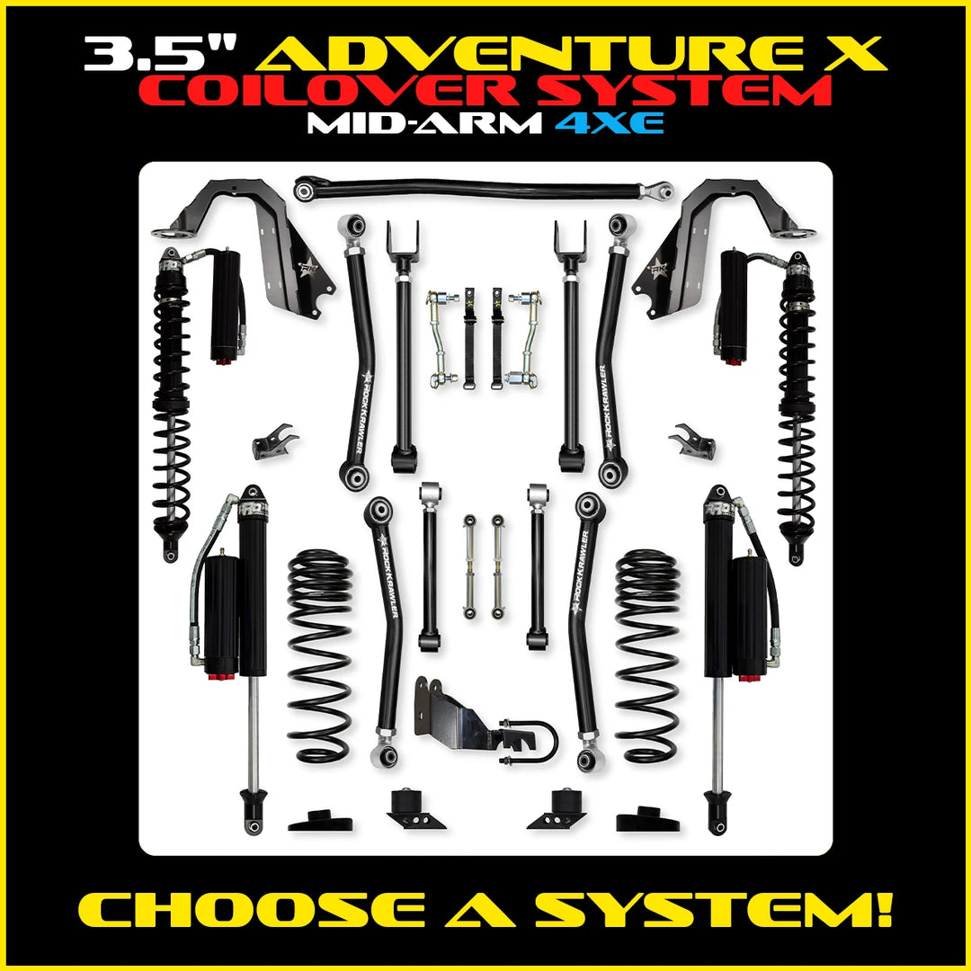 Rock Krawler 3.5 Inch Adventure X Mid-Arm System - Jeep Wrangler JLU 4xe - photo 2