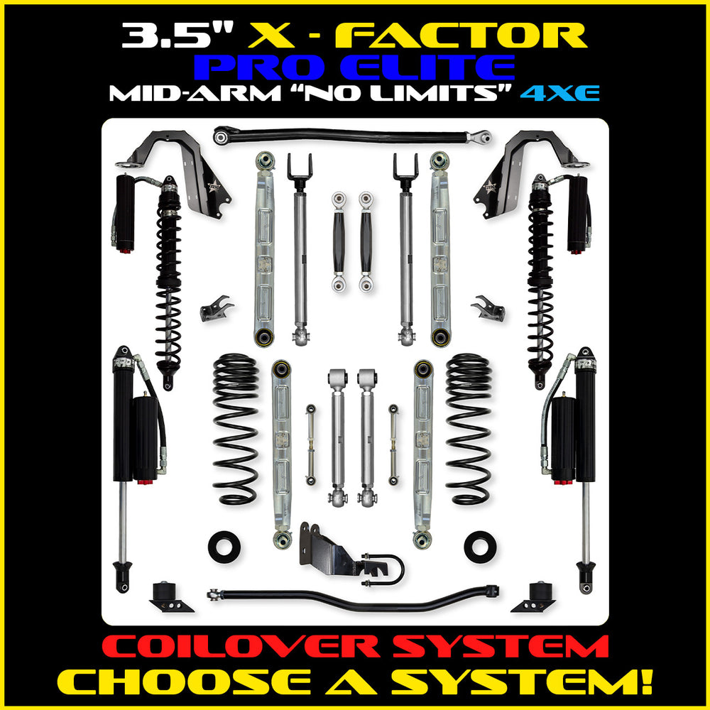Rock Krawler 3.5 Inch X Factor Pro Elite No Limits Mid-Arm System - Jeep Wrangler JLU 4xe - photo 2