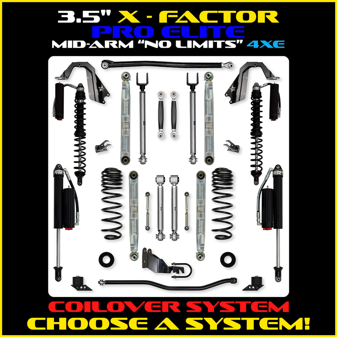 Rock Krawler 3.5 Inch X Factor Pro Elite No Limits Mid-Arm System - Jeep Wrangler JLU 4xe - photo 2