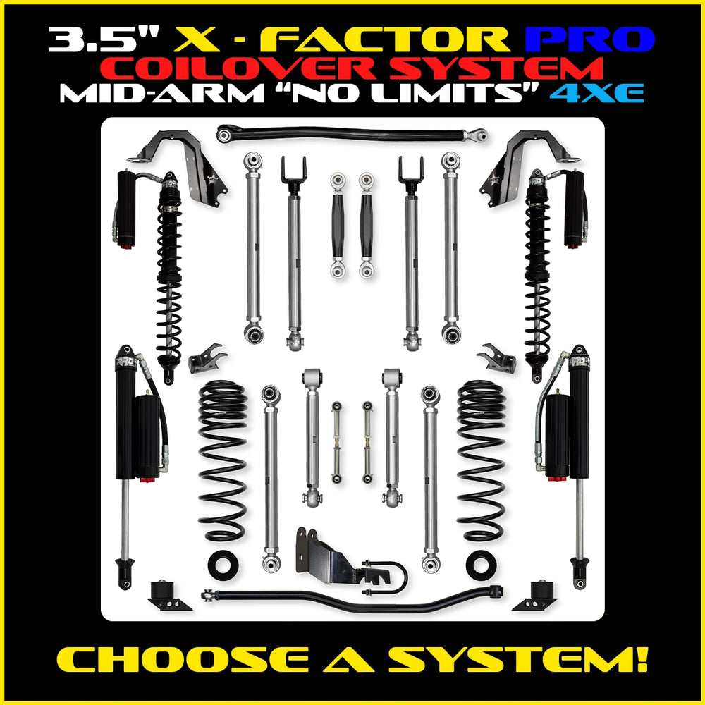 Rock Krawler 3.5 Inch X Factor Pro No Limits Mid-Arm System - Jeep Wrangler JLU 4xe - photo 2