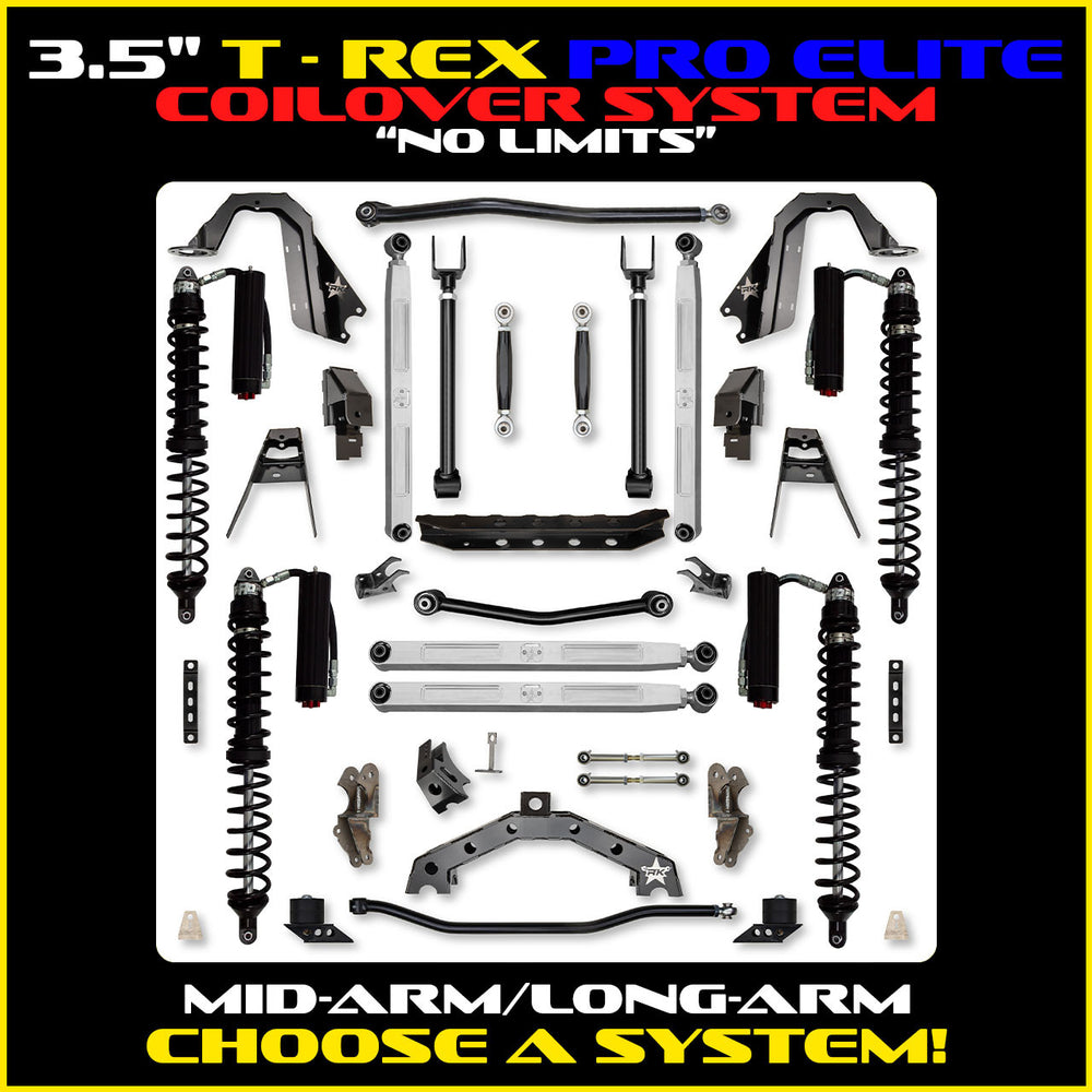 Rock Krawler 3.5 Inch T-Rex Pro Elite No Limits Hybrid System - Jeep JL 2-Door - kit photo 2