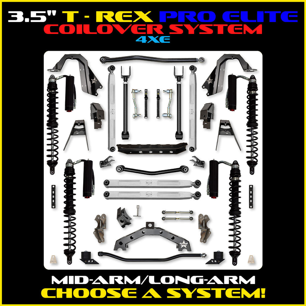 Rock Krawler 3.5 Inch T-Rex Pro Elite Hybrid System - 2018+ Wrangler JLU 4-Door - kit photo 2