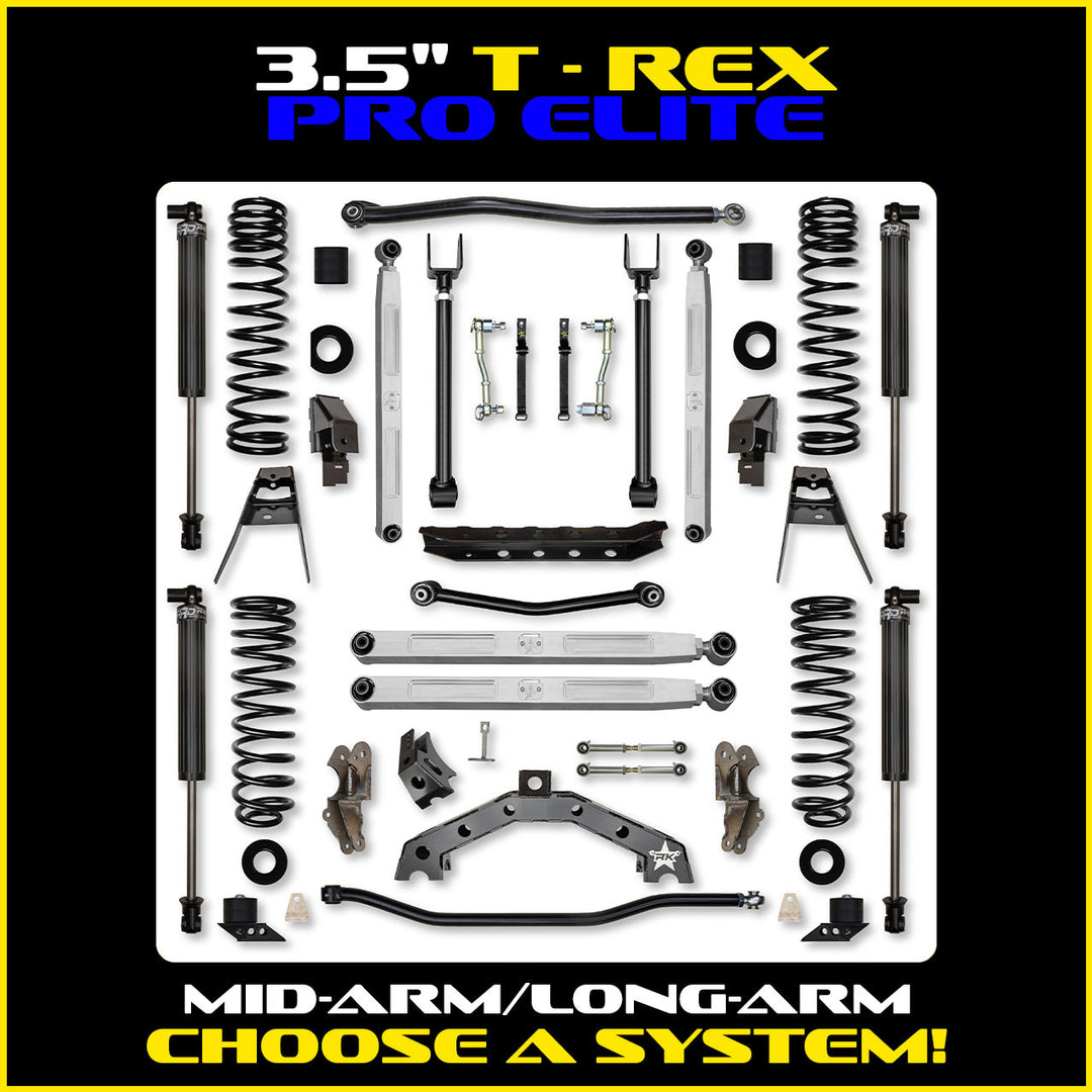 Rock Krawler 3.5 Inch T-Rex Pro Elite Hybrid System - 2018+ Wrangler JL 2-Door - kit photo