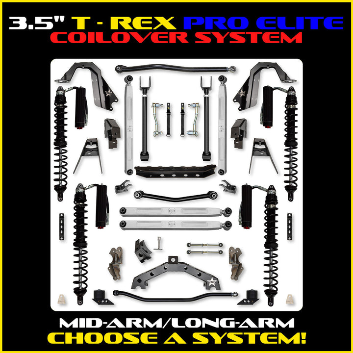 Rock Krawler 3.5 Inch T-Rex Pro Elite Hybrid System - 2018+ Wrangler JL 2-Door - kit photo 2