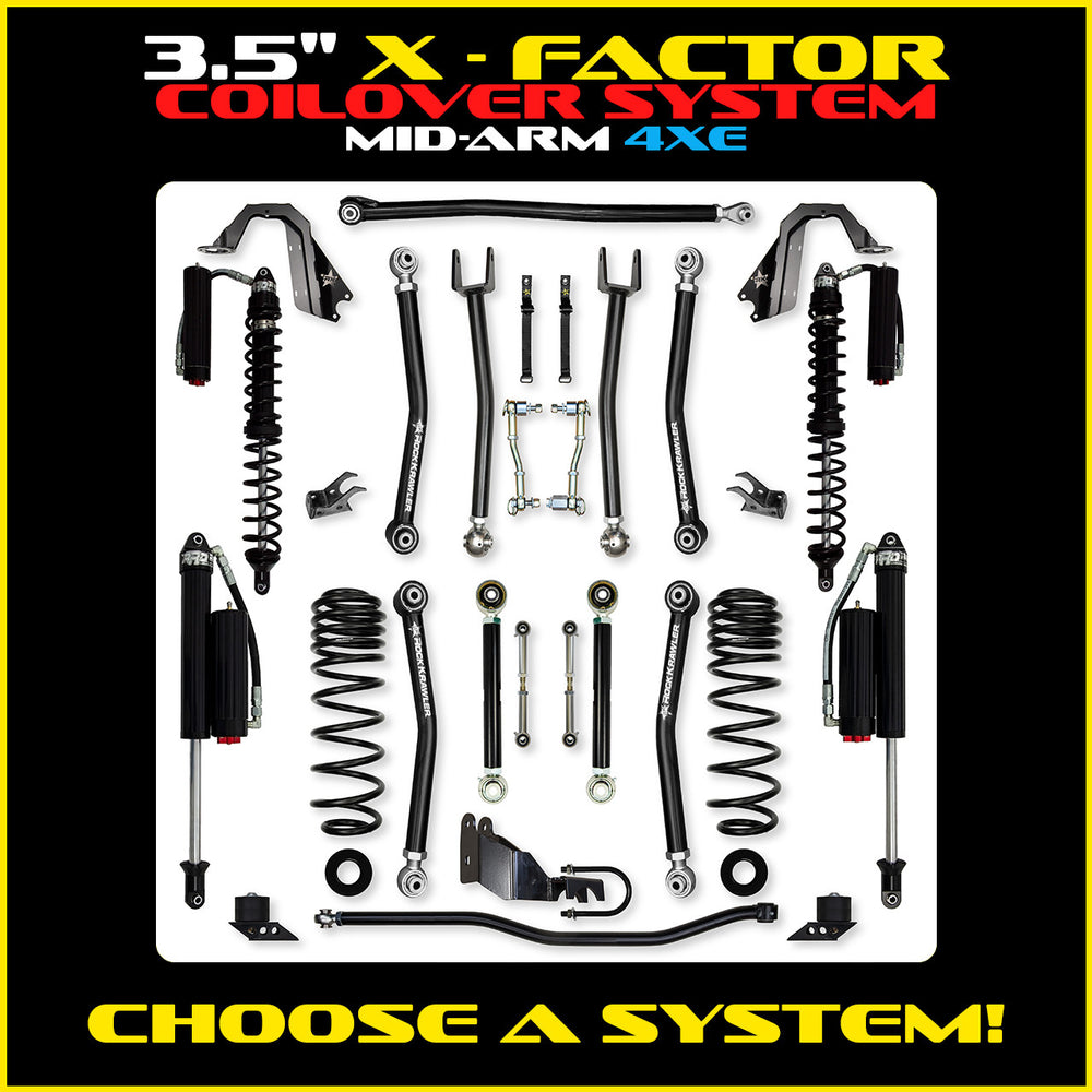 Rock Krawler 3.5 Inch X Factor Mid-Arm System - Jeep Wrangler JLU 4xe - photo 2