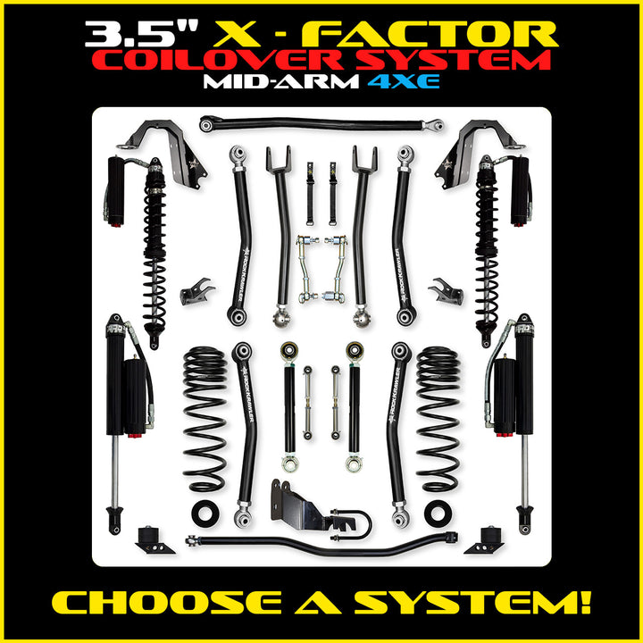 Rock Krawler 3.5 Inch X Factor Mid-Arm System - Jeep Wrangler JLU 4xe - photo 2