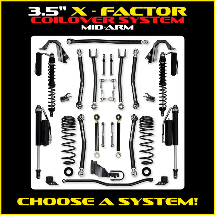 Rock Krawler 3.5 Inch X Factor Mid-Arm System - Jeep Wrangler JL 2-Door - photo 2