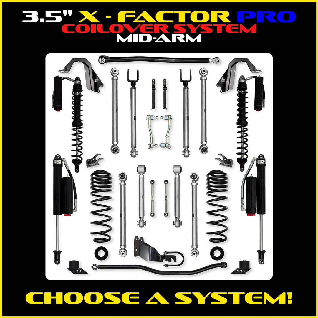 Rock Krawler 3.5 Inch X Factor Pro Mid-Arm System - Jeep Wrangler JLU 4xe - photo 2