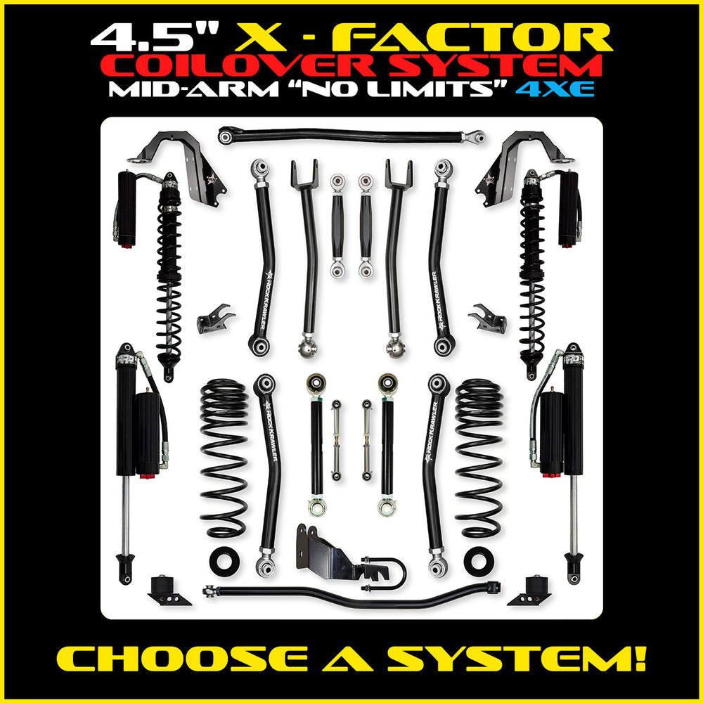 Rock Krawler 3.5 Inch X Factor No Limits Mid-Arm System - Jeep Wrangler JLU 4xe - photo 2