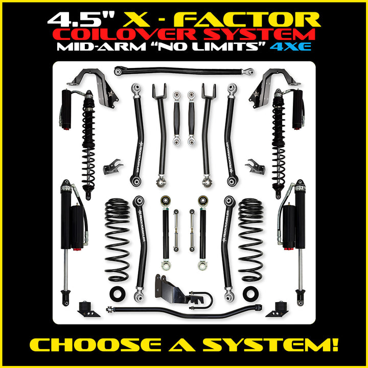 Rock Krawler 3.5 Inch X Factor No Limits Mid-Arm System - Jeep Wrangler JLU 4xe - photo 2