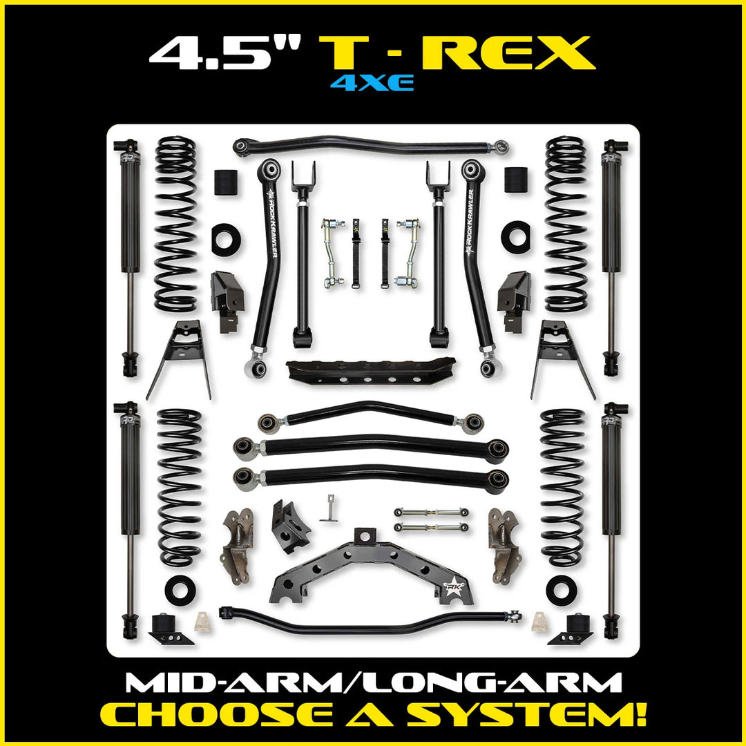 Rock Krawler 4.5 Inch T-Rex Hybrid System - Jeep Wrangler JLU 4xe