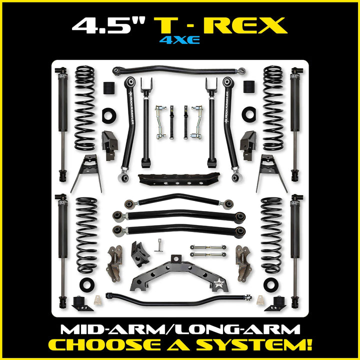 Rock Krawler 4.5 Inch T-Rex Hybrid System - Jeep Wrangler JLU 4xe