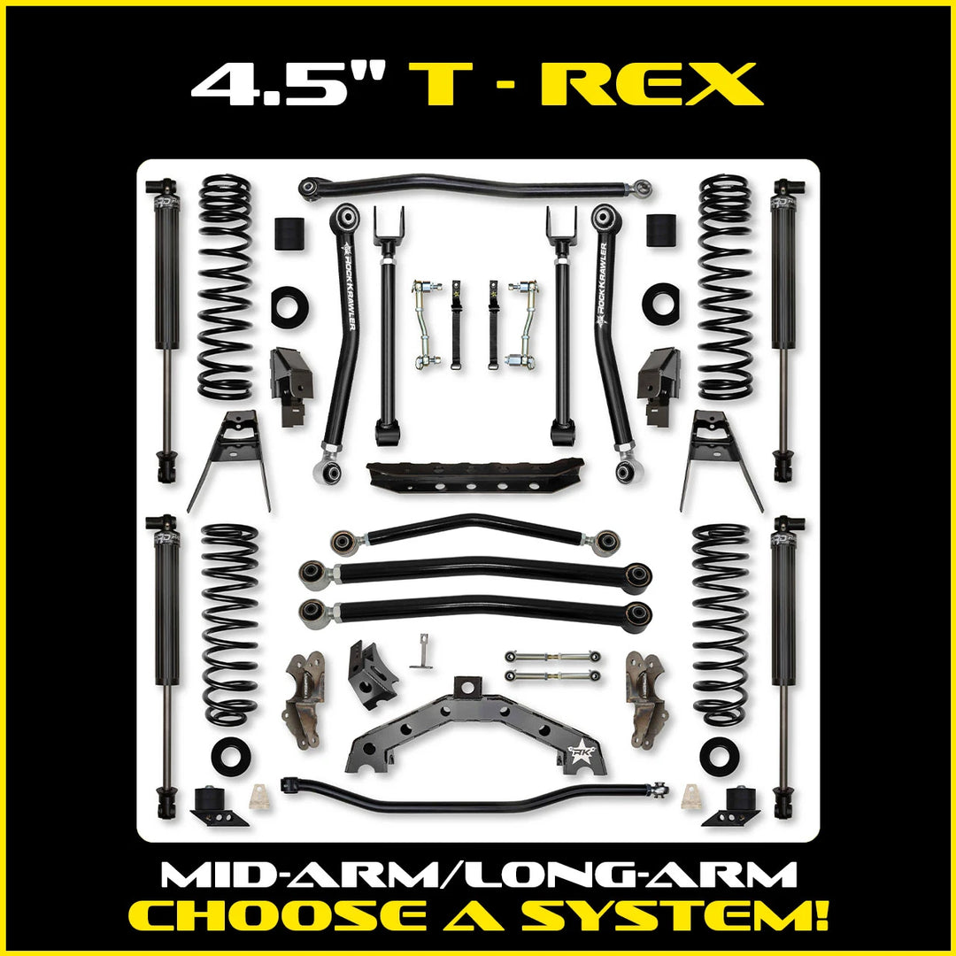 Rock Krawler 4.5 Inch T-Rex Hybrid System - Jeep Wrangler JL 2-Door
