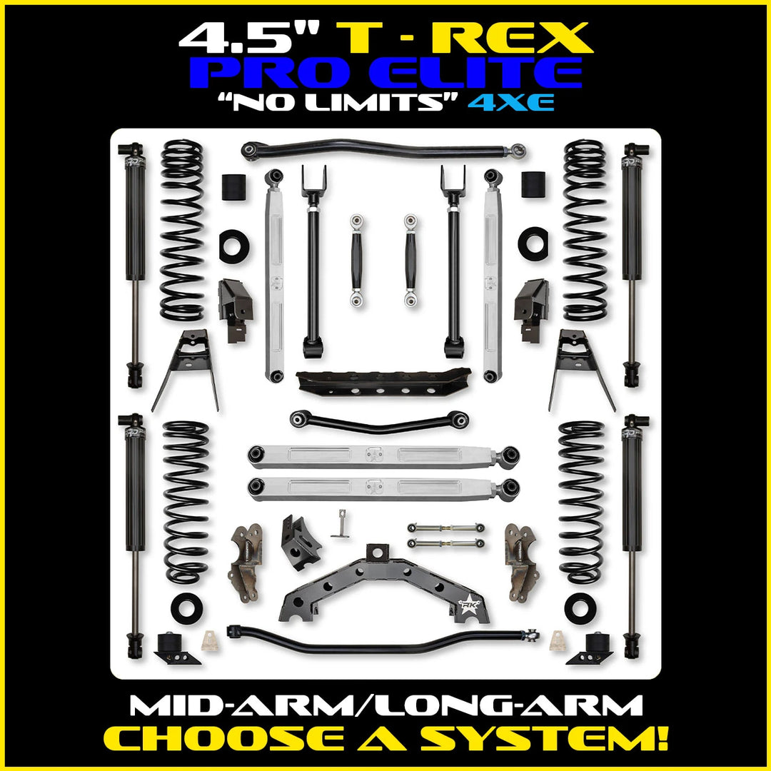 Rock Krawler 4.5 Inch T-Rex Pro Elite No Limits Hybrid - Jeep Wrangler JLU 4xe