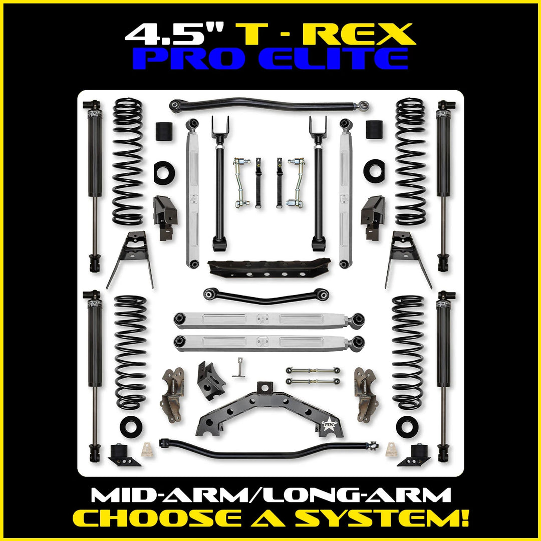 Rock Krawler 4.5 Inch T-Rex Pro Elite Hybrid System - Jeep Wrangler JL 2-Door