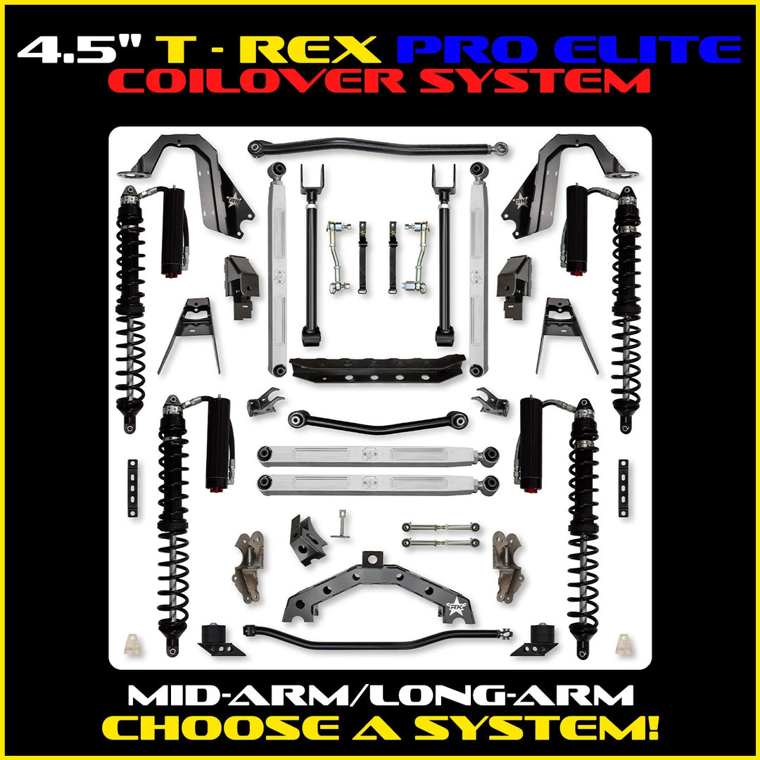 Rock Krawler 4.5 Inch T-Rex Pro Elite Hybrid System - Jeep Wrangler JL 2-Door - coilover packages