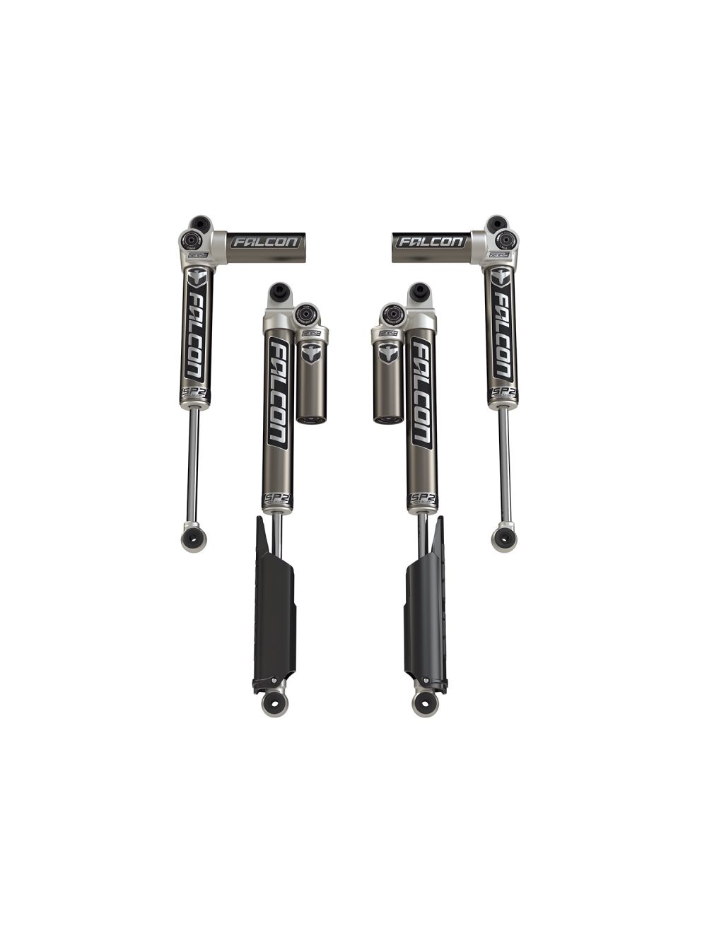 JL 4dr: Falcon SP2 3.1 Piggyback Shock Kit (2–4.5” Lift)