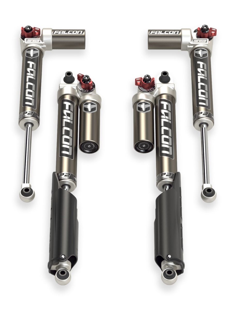 JL EcoDiesel/4xe/392: Falcon SP2 3.3 Fast Adjust Piggyback Shock Kit (0–1.5”)