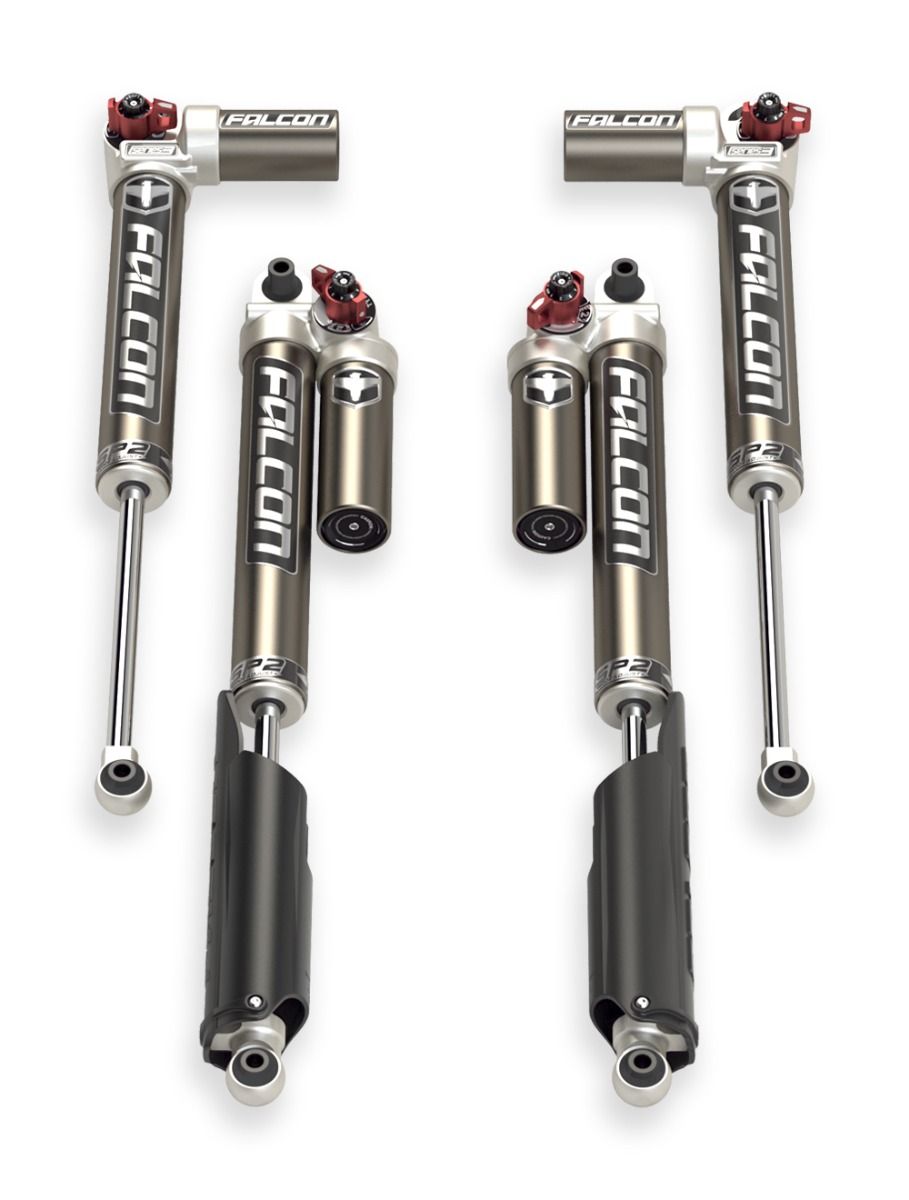 JL EcoDiesel/4xe/392: Falcon SP2 3.3 Fast Adjust Piggyback Shock Kit (2–4.5”)