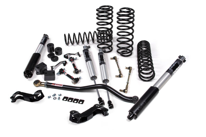 2018-2027 Jeep Wrangler JL J-Kontrol 2.5 Inch Lift Kit 4 Door with FOX 2.5 IFP Performance Series Shocks Standard Rate Coils | JKS JSPEC137PS