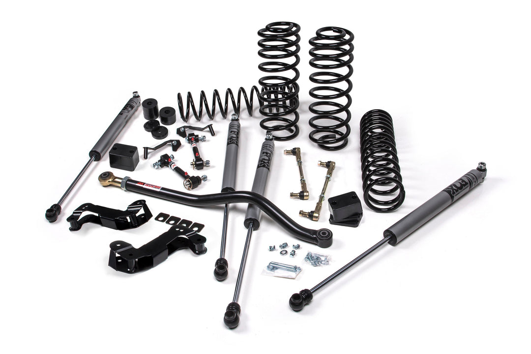 2018-2027 Jeep Wrangler JL J-Kontrol 2.5 Inch Lift Kit 4 Door with FOX 2.0 Adventure Series Shocks Standard Rate Coils | JKS JSPEC137KFA