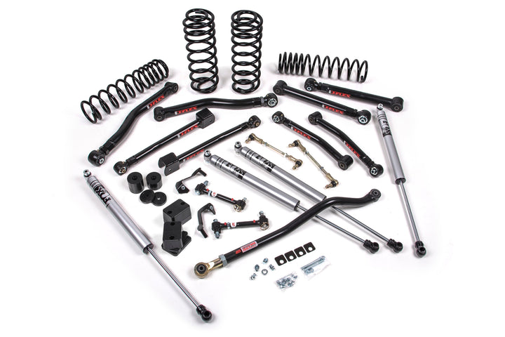 2018-2027 Jeep Wrangler JL J-Krawl 3.5 Inch Lift Kit 4 Door with FOX 2.0 Adventure Series Shocks Heavy Duty Rate Coils Flex End Control Arms | JKS JSPEC128KFA